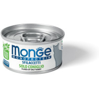 Monge Cat Monoprotein мясные хлопья для кошек из кролика 80 гр.